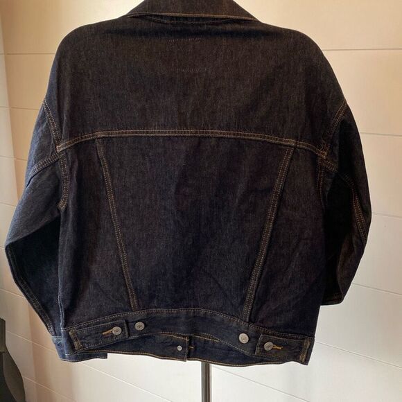 Levi Strauss & Co Blue Denim Moisture Wicking Lightweight Trucker Jacket… - Picture 3 of 9